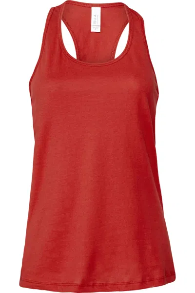 Bella+canvas Bella + Canvas Womens/ladies Racerback Tank Top In Red
