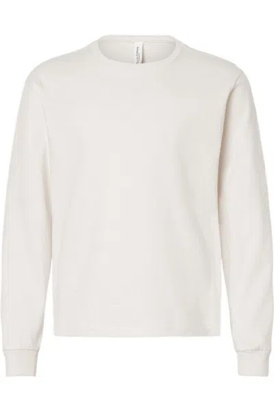 Bella+canvas Kids' Youth 6oz. Heavyweight Long Sleeve Tee In Neutral