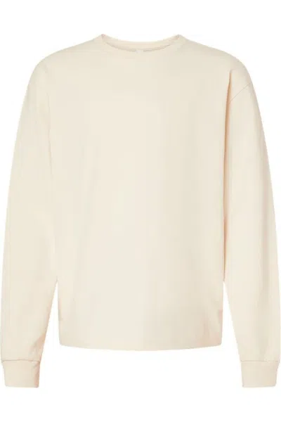 Bella+canvas Kids' Youth 6oz. Heavyweight Long Sleeve Tee In Neutral
