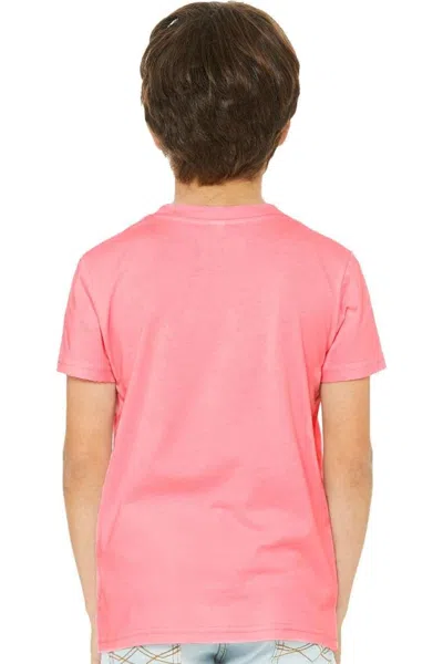 Bella+canvas Kids' Youth Cvc Jersey Tee In Pink