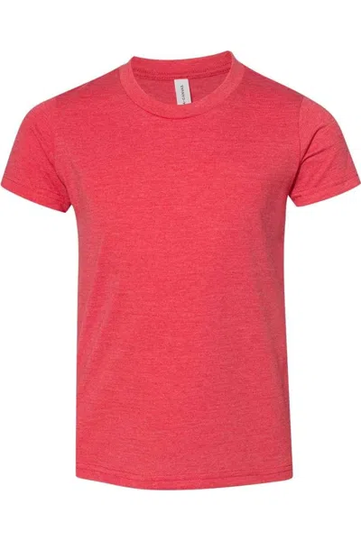 Bella+canvas Kids' Youth Cvc Jersey Tee In Red