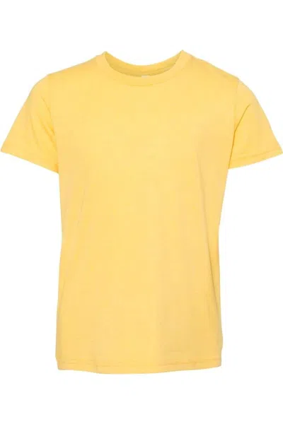 Bella+canvas Kids' Youth Cvc Jersey Tee In Yellow
