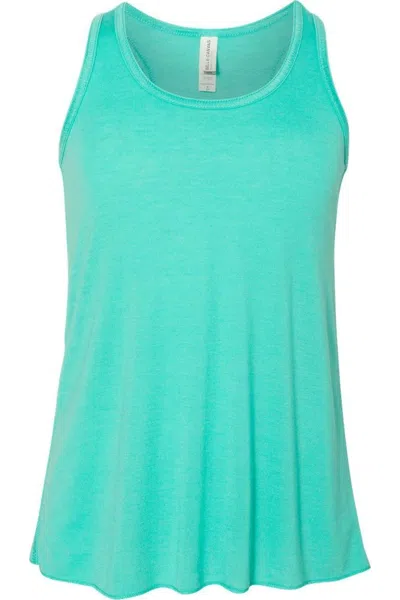 Bella+canvas Kids' Youth Flowy Racerback Tank In Blue