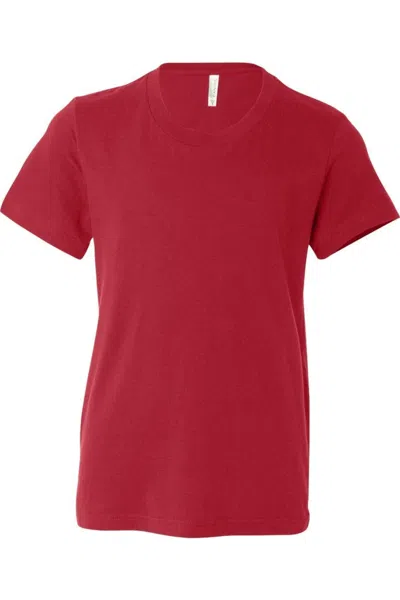Bella+canvas Kids' Youth Jersey Tee In Red