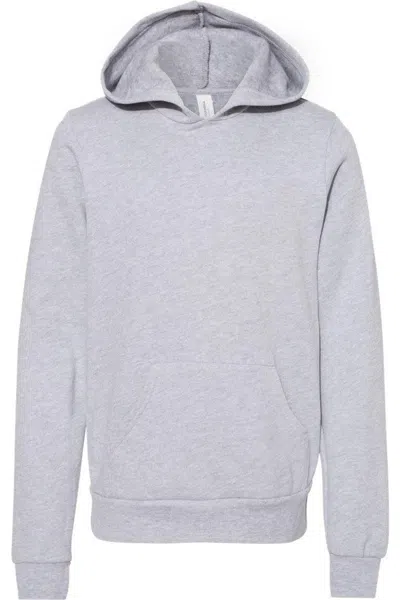 Bella+canvas Kids' Youth Sponge Fleece Hoodie In Gray