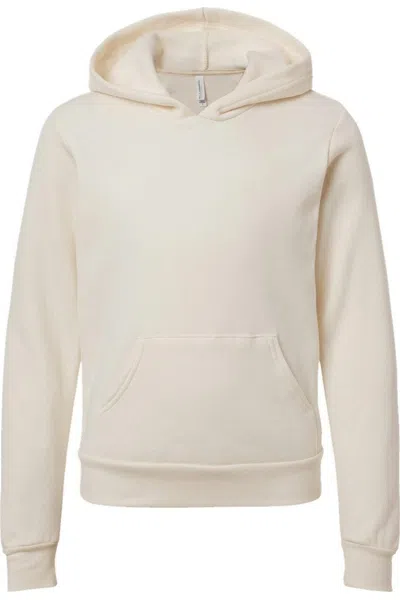 Bella+canvas Kids' Youth Sponge Fleece Hoodie In Neutral