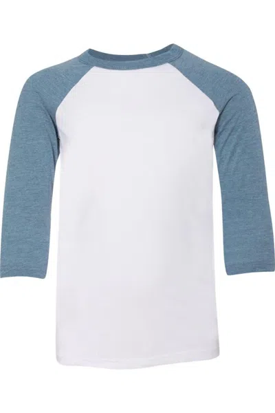 Bella+canvas Kids' Youth Three-quarter Sleeve Baseball Tee In Multi