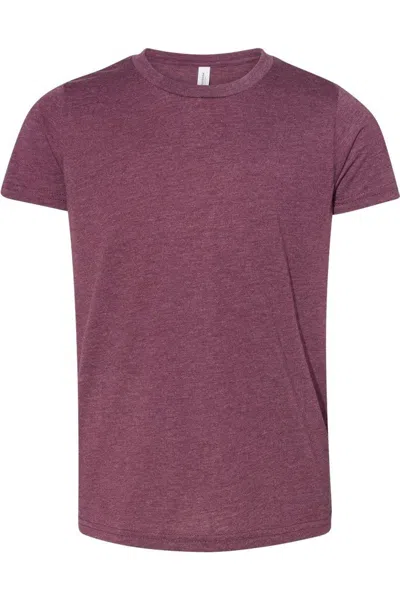 Bella+canvas Kids' Youth Triblend Tee In Purple