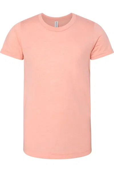 Bella+canvas Kids' Youth Triblend Tee In Pink