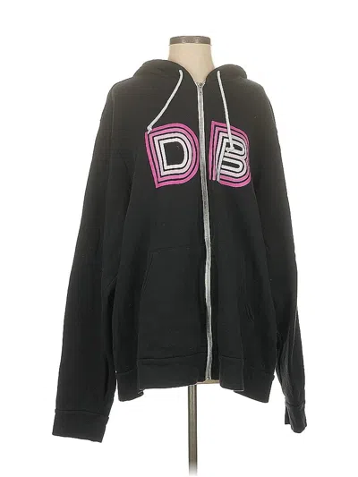 Pre-owned Bella+canvas Zip Up Hoodie In Black