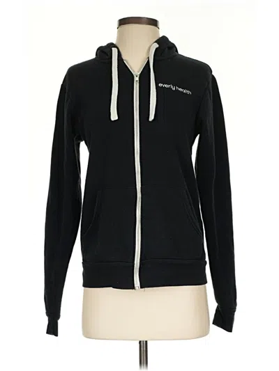 Pre-owned Bella+canvas Zip Up Hoodie In Black