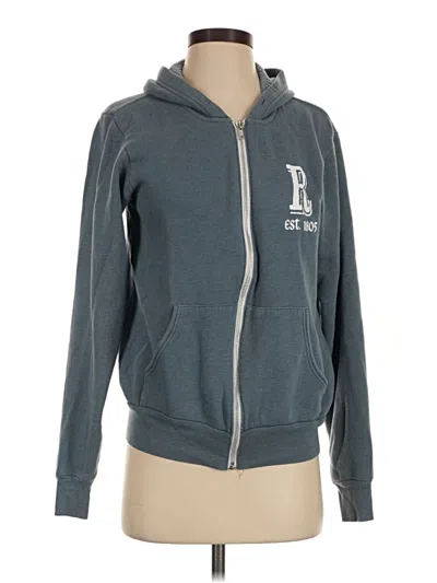 Pre-owned Bella+canvas Zip Up Hoodie In Blue