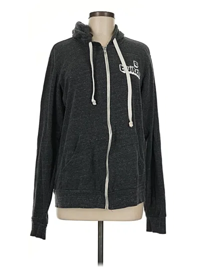 Pre-owned Bella+canvas Zip Up Hoodie In Gray
