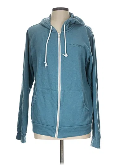 Pre-owned Bella+canvas Zip Up Hoodie In Teal