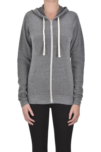 Bella+canvas Zippered Sweatshirt In Grey