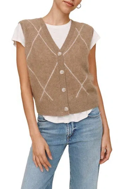 Bella Dahl Argyle Sweater Vest