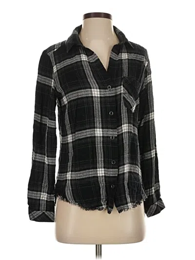 Pre-owned Bella Dahl 3/4 Sleeve Blouse In Black