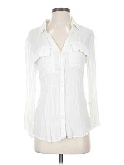 Pre-owned Bella Dahl 3/4 Sleeve Blouse In Ivory