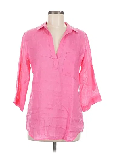 Pre-owned Bella Dahl 3/4 Sleeve Blouse In Pink