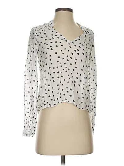 Pre-owned Bella Dahl 3/4 Sleeve Blouse In White