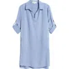 Bella Dahl A-line Shirtdress In Peri Blue