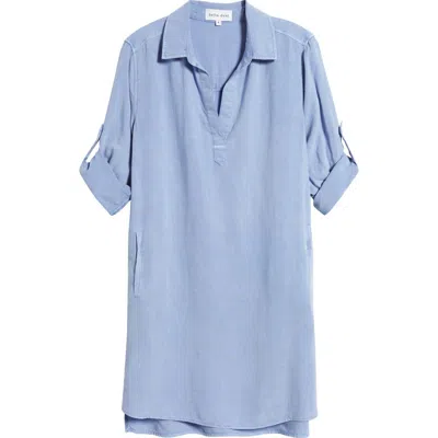 Bella Dahl A-line Shirtdress In Peri Blue