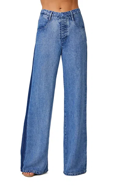 Bella Dahl Anya Side Tacked Released Jean In Vintage Laguna Wash In Blue