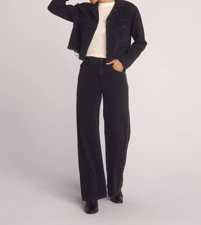 Bella Dahl Anya Studded Jacket In Moon Shadow Wash In Black