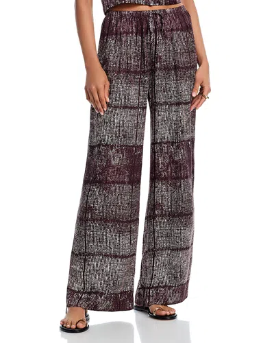 Bella Dahl Asilah Textured Print Wide Leg Pant