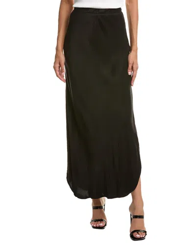 Bella Dahl Asymmetric Side Slit Bias Skirt In Transparent