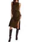 BELLA DAHL AUTUMN TANK SLIP DRESS IN OLIVE