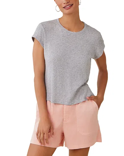 Bella Dahl Baby Crewneck Tee In Gray
