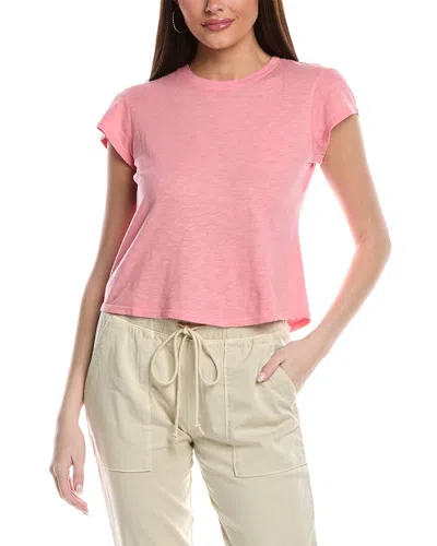Bella Dahl Baby Crew Tee In Canyon Coral In Pink