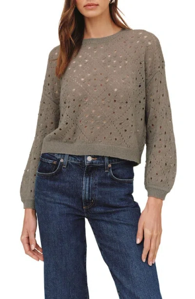 Bella Dahl Balloon Sleeve Sweater In Shadow Moss