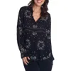 Bella Dahl Bandana Print Button-up Shirt In Black