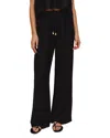 Bella Dahl Beaded Drawstring Beach Pants In Black