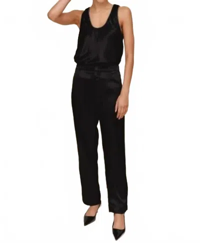 Bella Dahl Beaded Piping Trouser Pants In Black