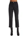Bella Dahl Darted Knee Utility Trouser In Soft Black In Black