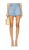 Bella Dahl Bella Trouser Short In Sea Breeze Wash
