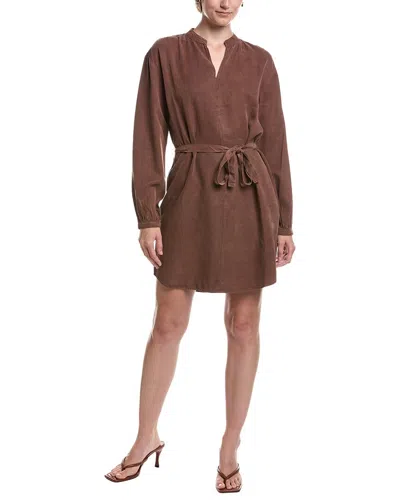 Bella Dahl Belted Mini Dress In Brown