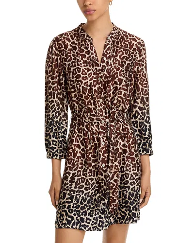 Bella Dahl Belted Shirt Dress In Brown