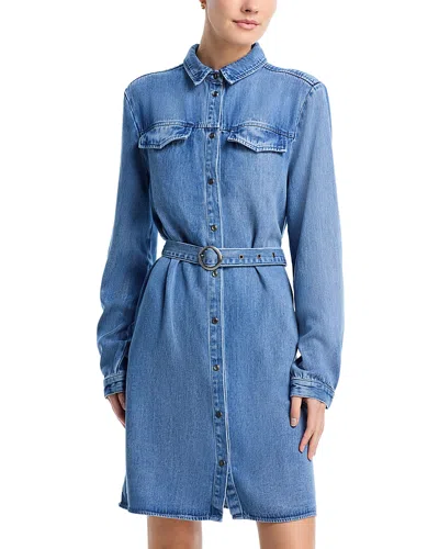 Bella Dahl Belted Shirtdress In Blue