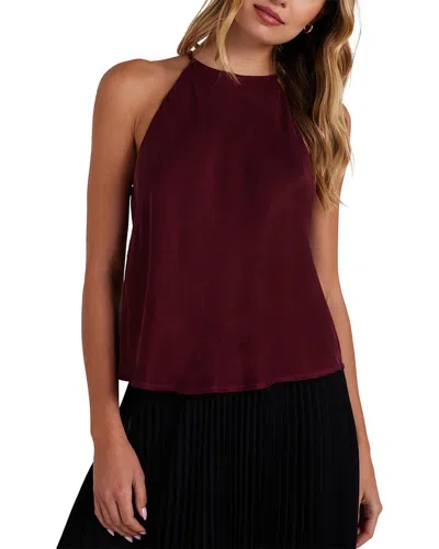 Bella Dahl Bias Halter Top In Red
