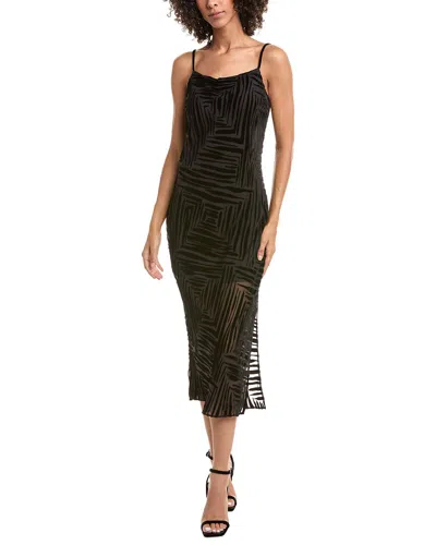Bella Dahl Bias Layered Silk-blend Slip Dress In Black