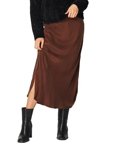 Bella Dahl Bias Maxi Skirt In Brown