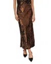 Bella Dahl Bias Maxi Skirt In Brown