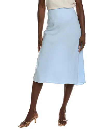 Bella Dahl Bias Midi Skirt In Blue
