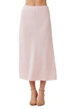 Bella Dahl Bias Midi Skirt In Petal Pink
