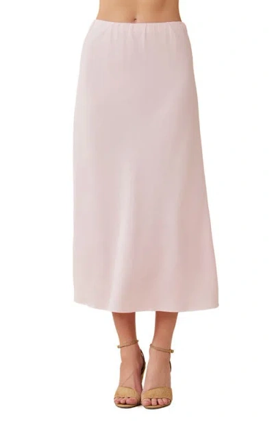 Bella Dahl Bias Midi Skirt In Petal Pink