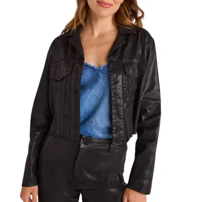 Bella Dahl Billie Cropped Jacket In Black